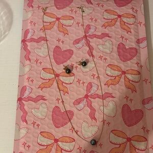 Elegant Gold Necklace and Earring Set 14 KT